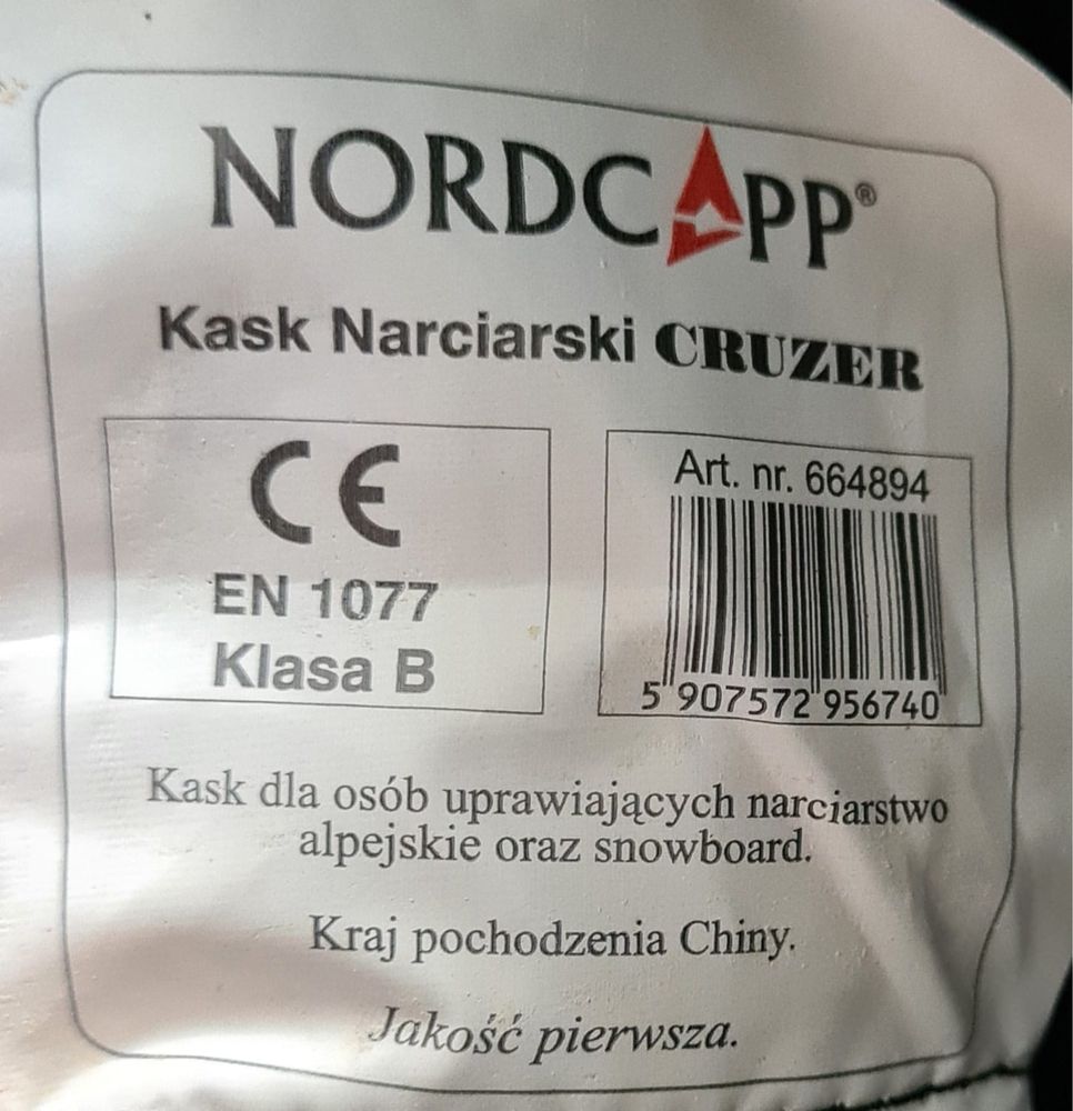 Kask narciarski 55-57 cm