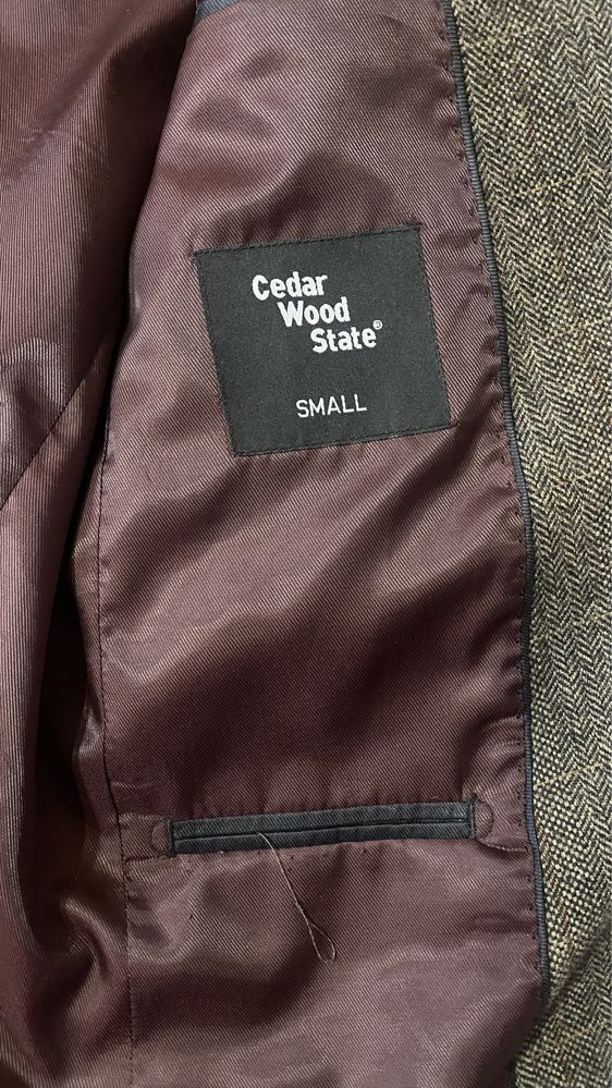 Твідовий чоловічий піджак Cedar Wood State, пиджак твидовый мужской