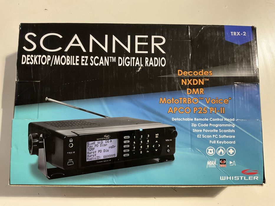 Skaner radiowy Whistler TRX-2 – jak nowy, komplet, DMR