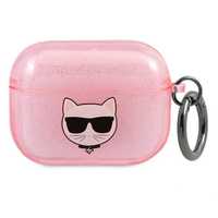 Karl Lagerfeld Kla3Uchgp Airpods 3 Cover Różowy/Pink Glitter Choupette