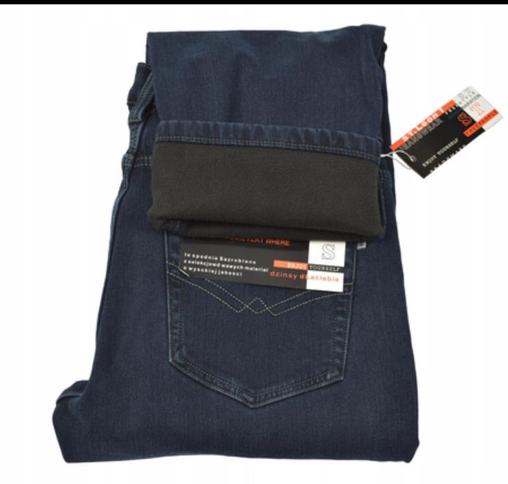 110/112 cm pas męskie spodnie ocieplane polarem nowe