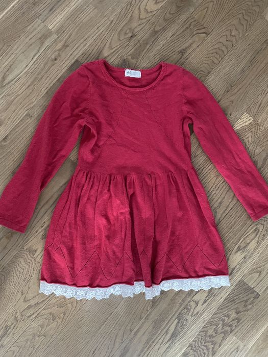 Sukienka świąteczna h&m sweterkowa na 122 - 128
