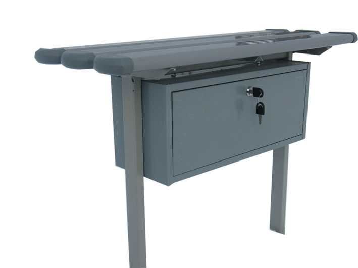 Ławka cmentarna plastikowa