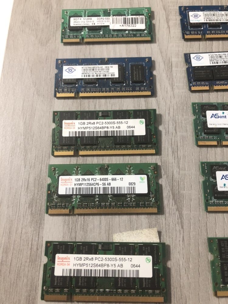 Memória RAM DDR2 500mb 1gb 2gb