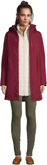 Lands end 3в1 парка, куртка, подовжена, пальто Primaloft зимова, демі