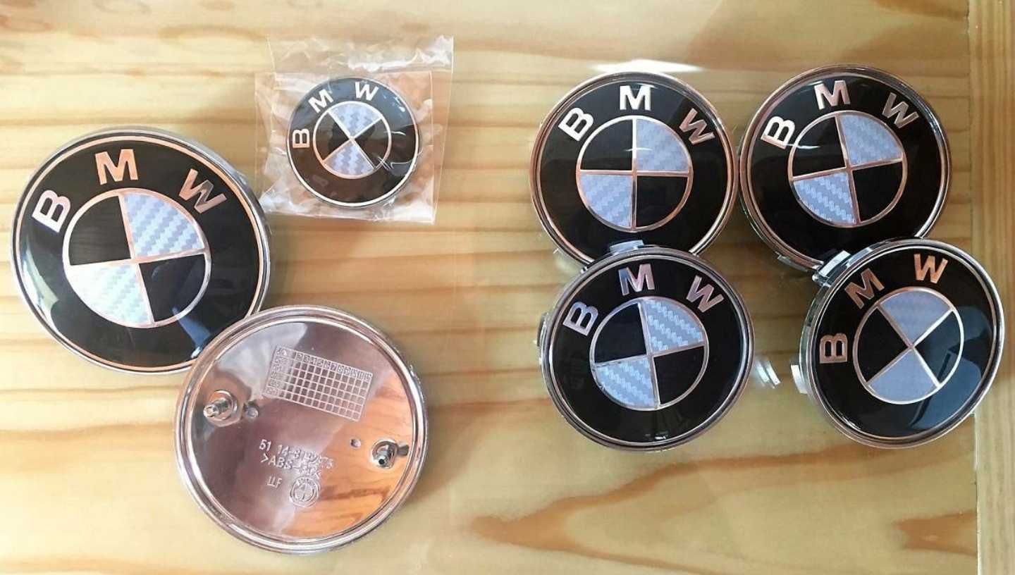 Kit 7 Símbolos carbono (todos os modelos BMW)