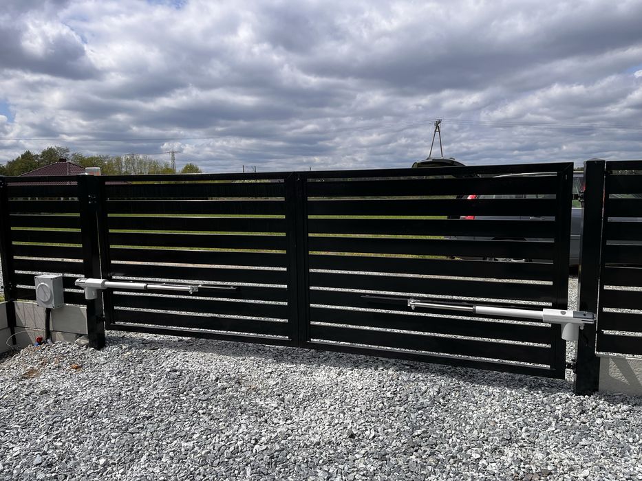 Montaz napędu do bramy, automat do bramy, siłowniki Ostrzeszów