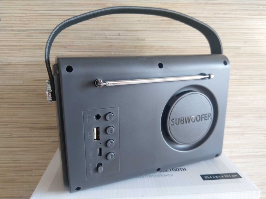 NAJTANIEJ Radio z Głośnikiem BT usb Wbudowana Bateria Vintage Wysyłka