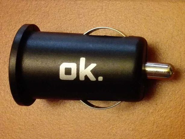 Zasilacz samochodowy USB OK do gniazda zapalniczki, ładowarka