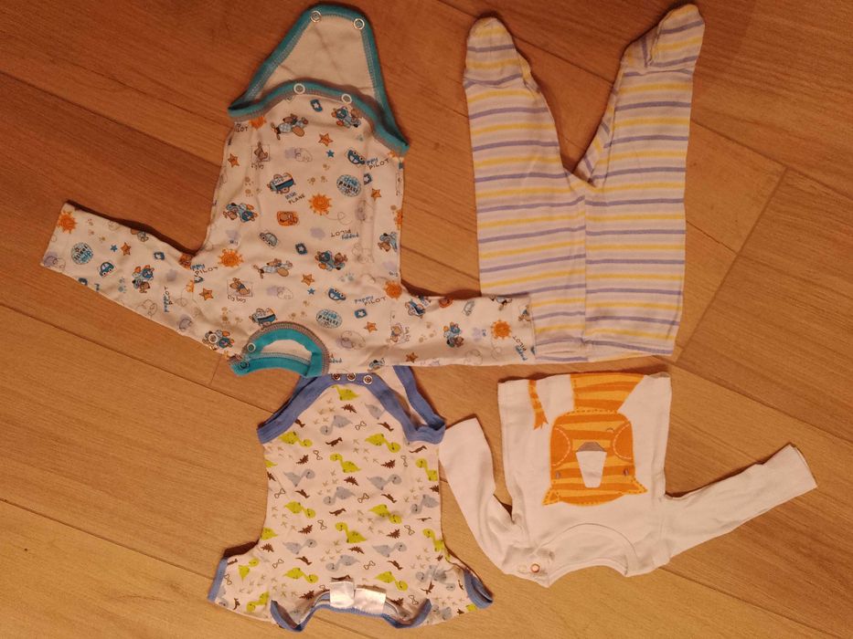 Paka ubrań dla noworodka/chłopca w rozm 56, 22 sztuki za 65zł