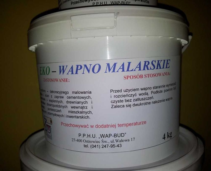 Wapno lasowane 100% malarskie odkażanie bielenie 14kg CaO tlenek