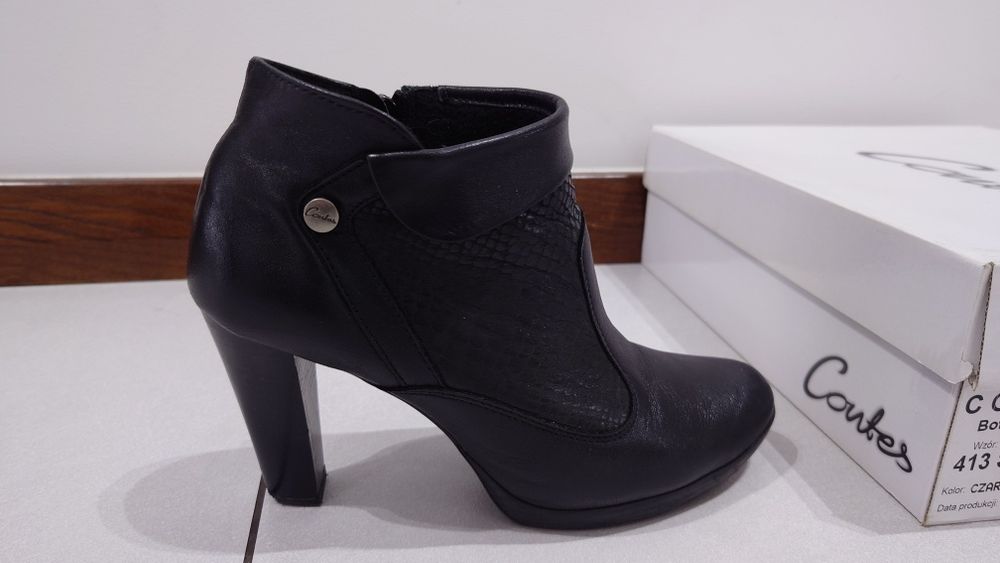 Skórzane botki Contes r. 38