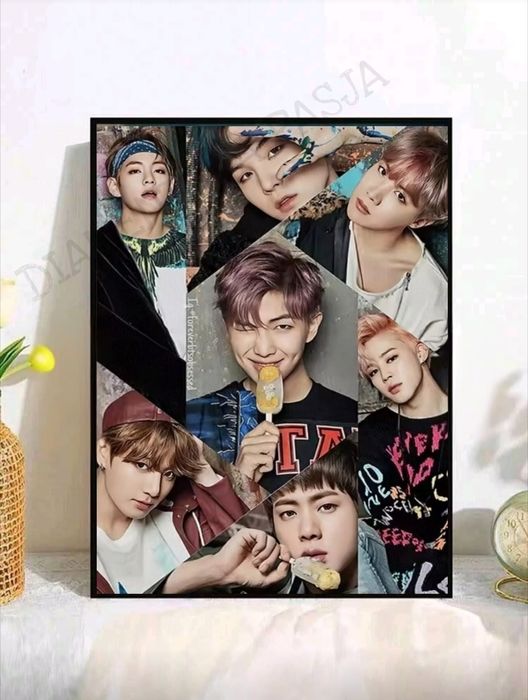 BTS BANGTAN BOYS ARMY K-pop obraz mozaika diamentowa do WYKONANIA