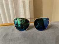 Dior okulary przeciwsłoneczne – złota oprawka – Unisex – Oryginał