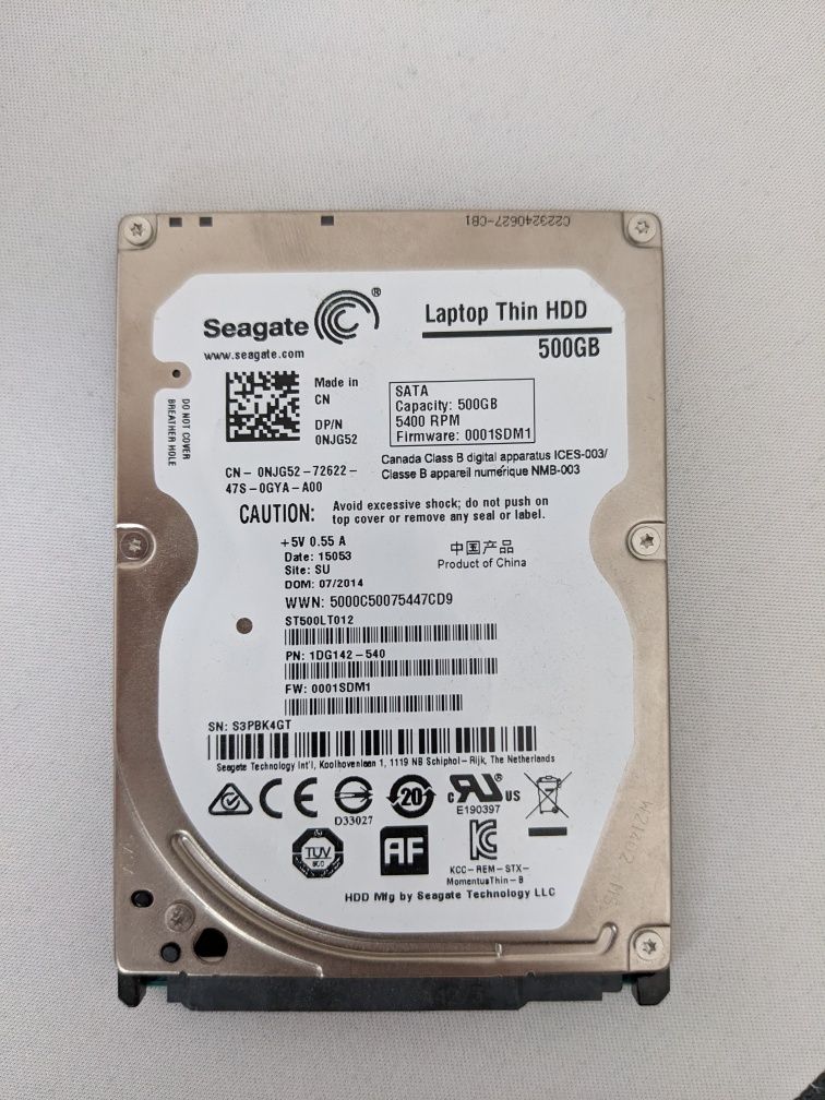 HDD Seagate 2.5'' 500GB