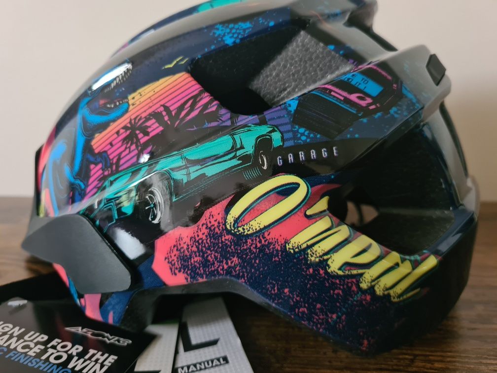 Kask dziecięcy MTB Oneal Flare Youth wzór dino rozm. 51-55 cm XXS/XS/S