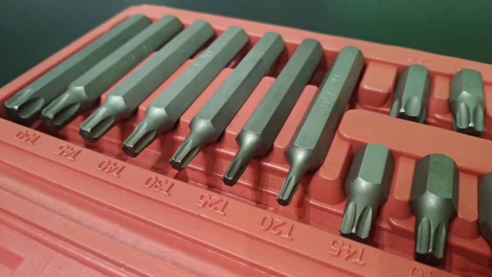 Набор автомобильных бит Torx Toolex (15шт)