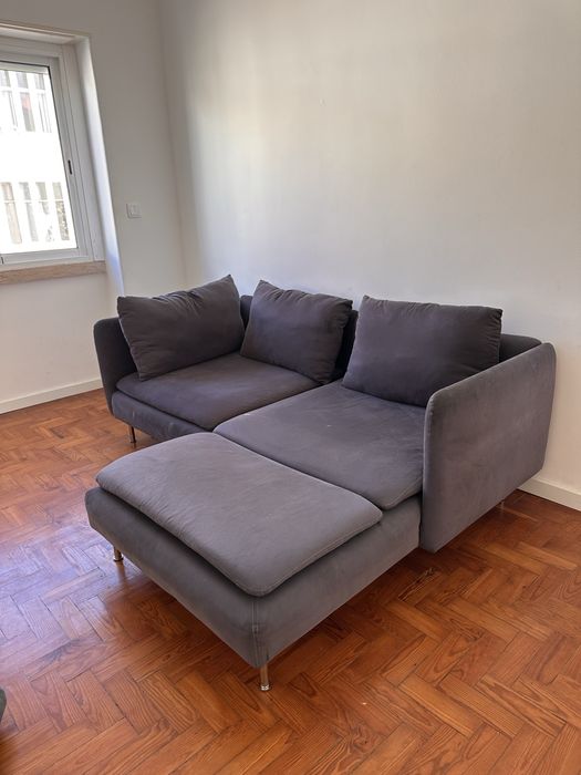 VENDO SOFÁ Cinza com ChaiseLoungue 90 €