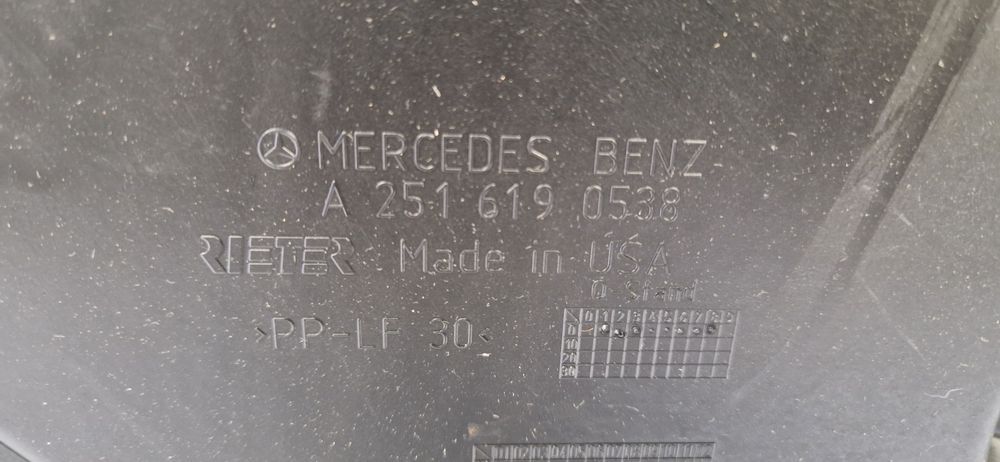 Osłona koła zapasowego podwozia tył Mercedes W251 OE Nowa