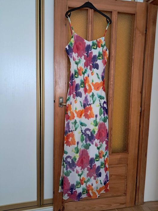 Nowa, efektowna sukienka maxi - rozm. 38