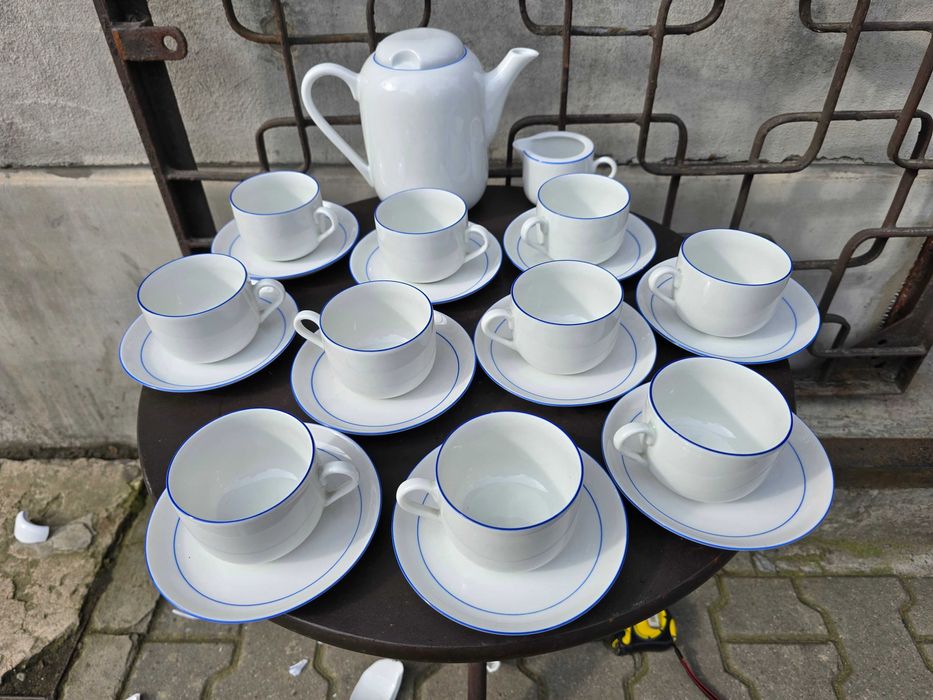 Stary serwis kawowy porcelana na 10 osób