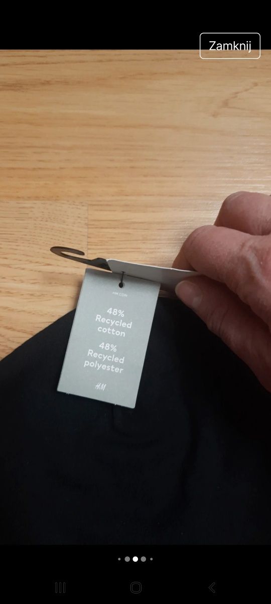 Czapka czarna H&M