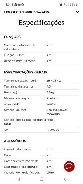 Kenwood Prospero KHC29.P0SI (2 taças)