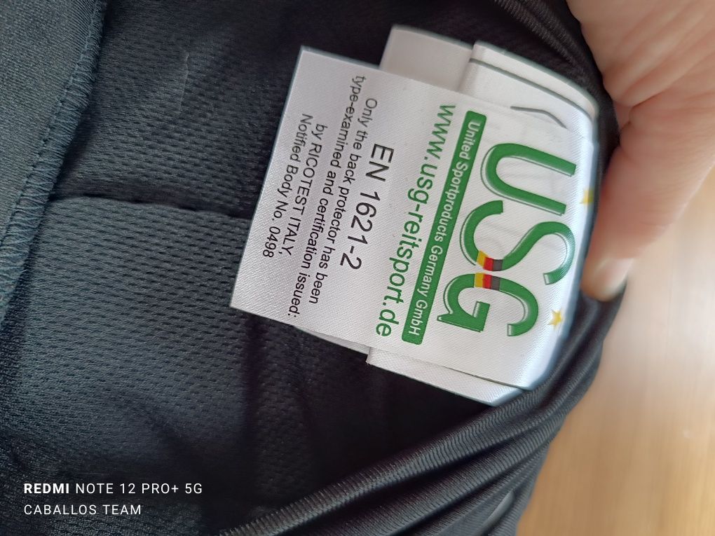 dorosły L/XL USG Precto Dynamic Fit kamizelka ochronna jeździecka 632