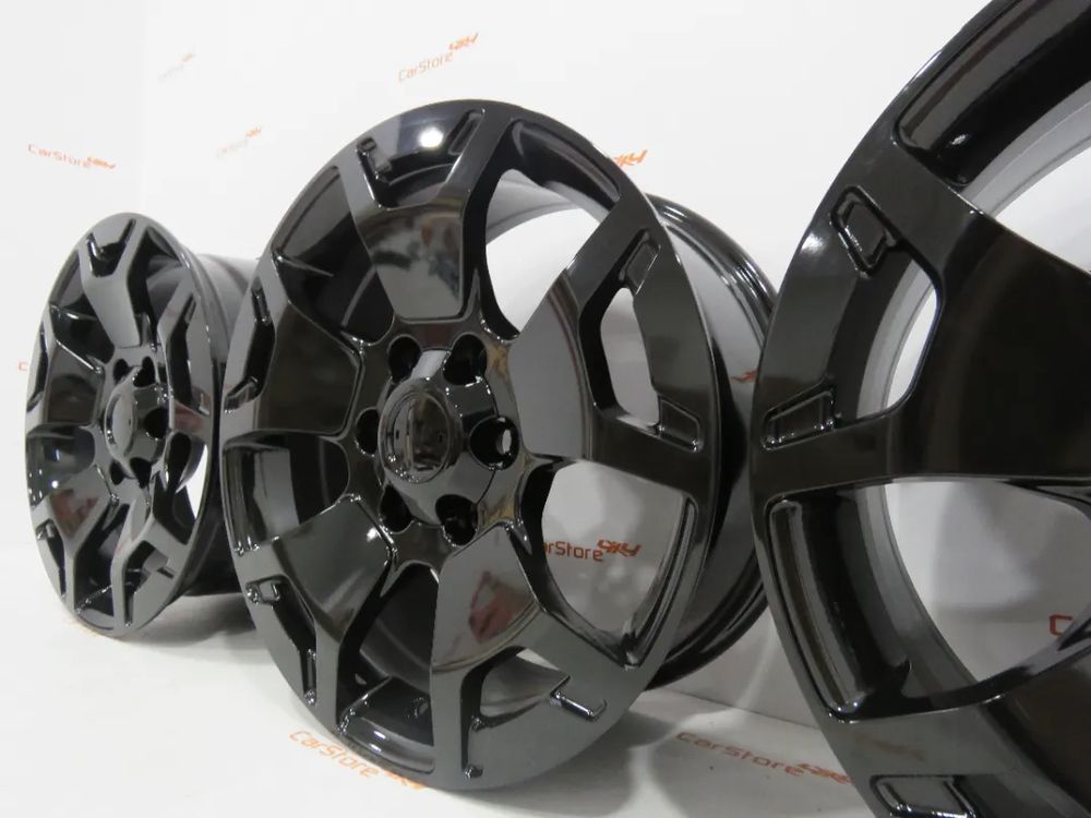 Jantes Look Toyota Hilux 17 x 7.5 et 25 6x139.7 Pretas  Brilhante
