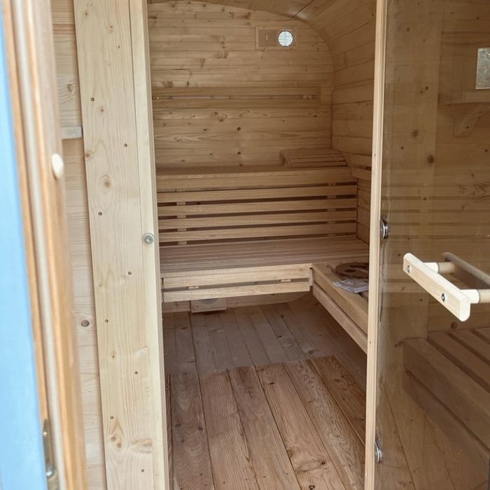 Duża Sauna ogrodowa zewnętrzna 3x2,2m Kwadro Cały komplet Leasing Raty
