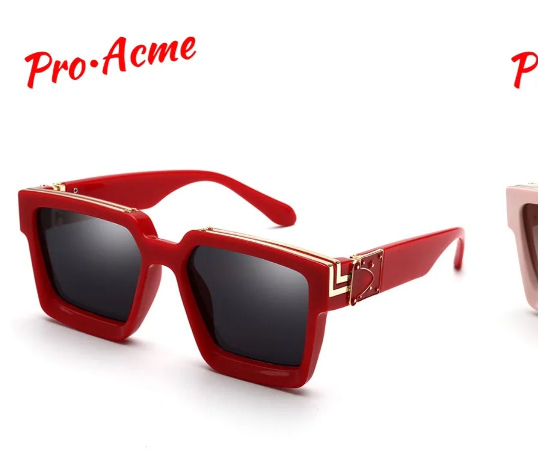 Солнцезащитные очки Pro 2022 квадратные мужчины Женщины Толстые рамки