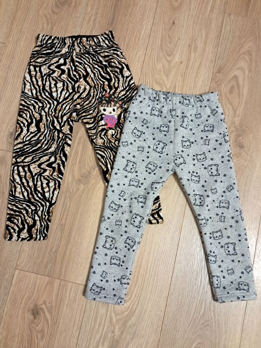 Теплі штани, лосіни з утепленням. Ціна за 2 одиниці.