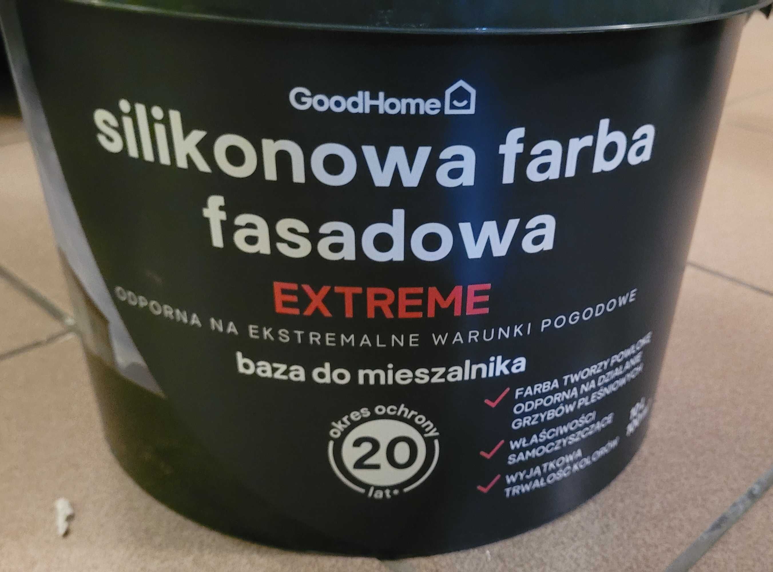 Silikonowa farba fasadowa GoodHome kolor Frites
