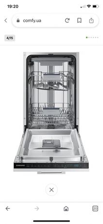 Посудомийна машина вбудована 45 см Samsung DW50R4050BB/WT