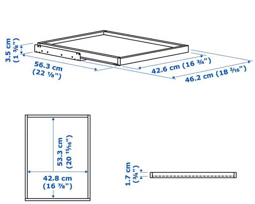 Wysuwana taca KOMPLEMENT 50x58 IKEA PAX