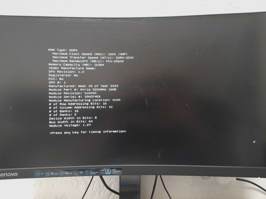 Оперативна пам'ять, Atria DDR4 32gb 3200 Mhz XMP, 2 x 16 gb + тести