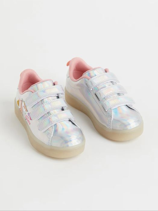 Кросівки H&M з підсвіткою для дівчинки. Єдиноріг. Розмір 31