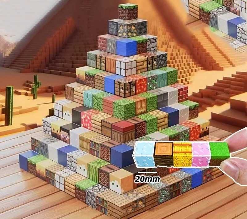 Магнітний конструктор Minecraft набори, персонажі майнкрафт