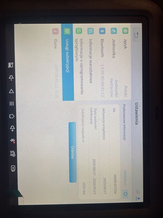 Tester diagnostyczmy Xtool H6EB