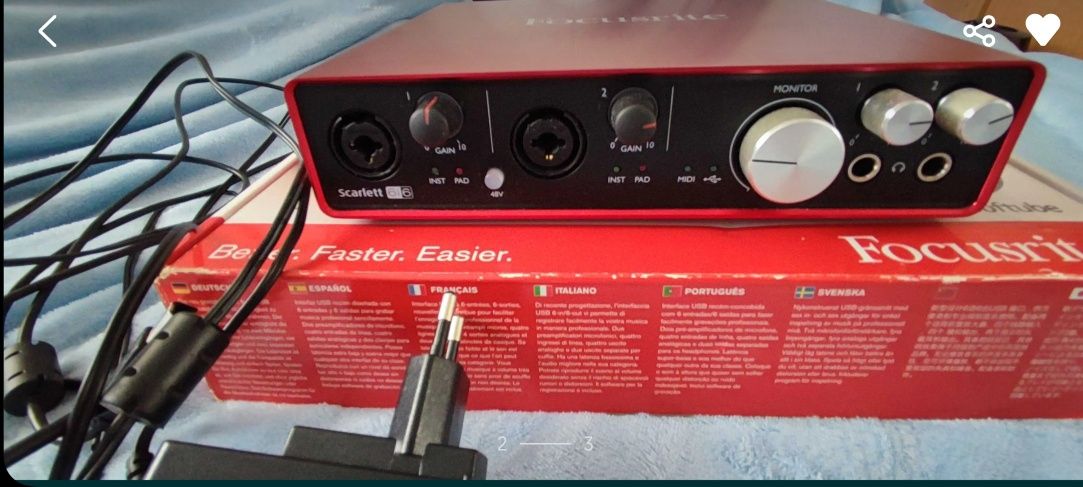 Звукова карта Focusrite Scarlett 6i6 2 Gen