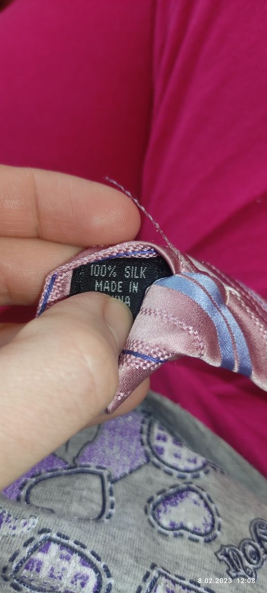 Krawat van heusen jedwabny jedwab