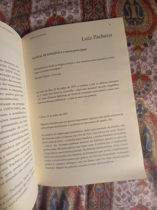 Revista especial sobre Luiz Pacheco com um texto inédito