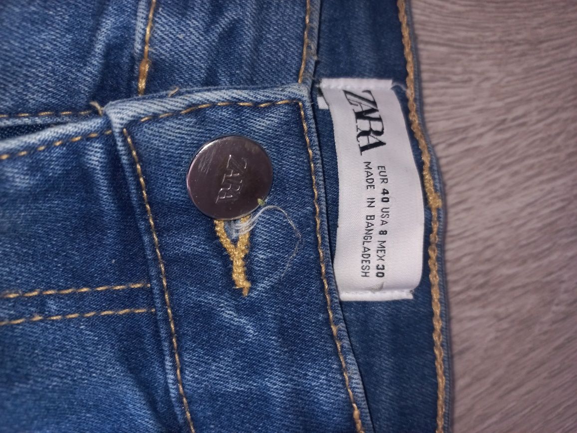 Spodnie jeansy zara 40