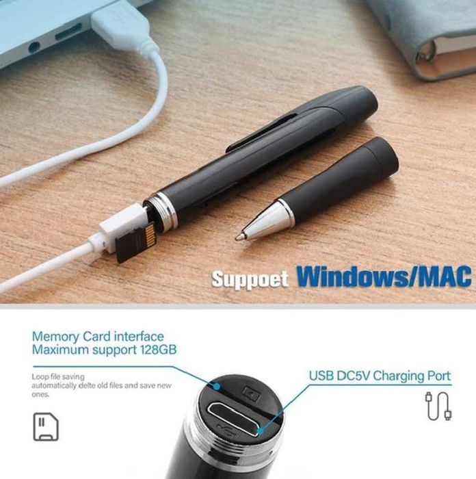 Ручка камера Full HD 1080P. Міні камера