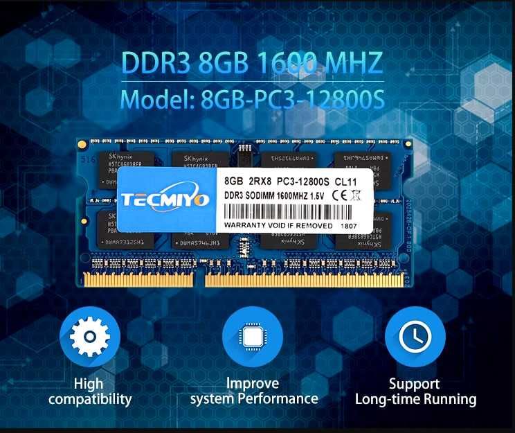 Оперативка Tecmiyo 16GB (2X 8GB) DDR3