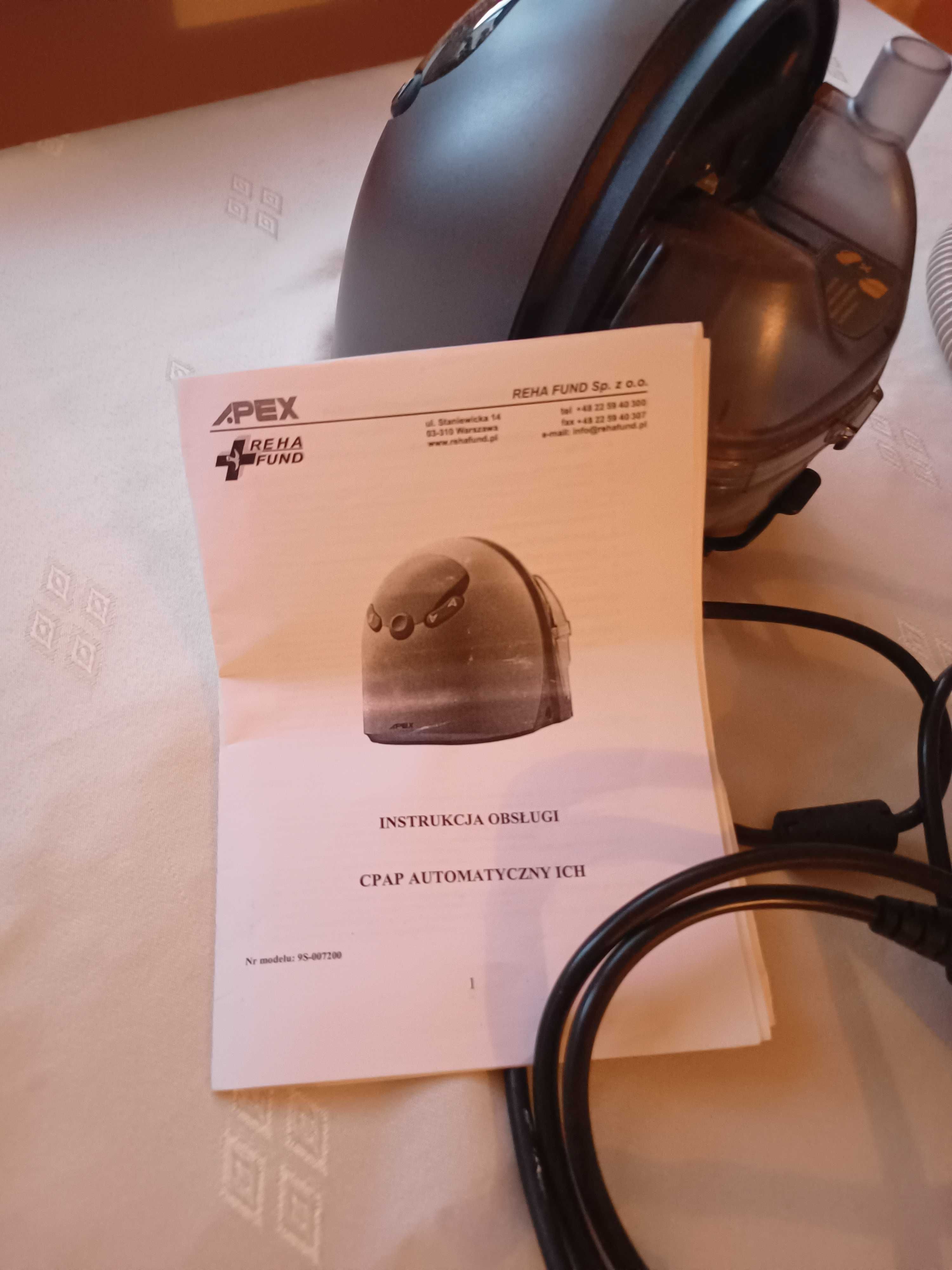 Aparat automatyczny CPAP ICH firmy APEX