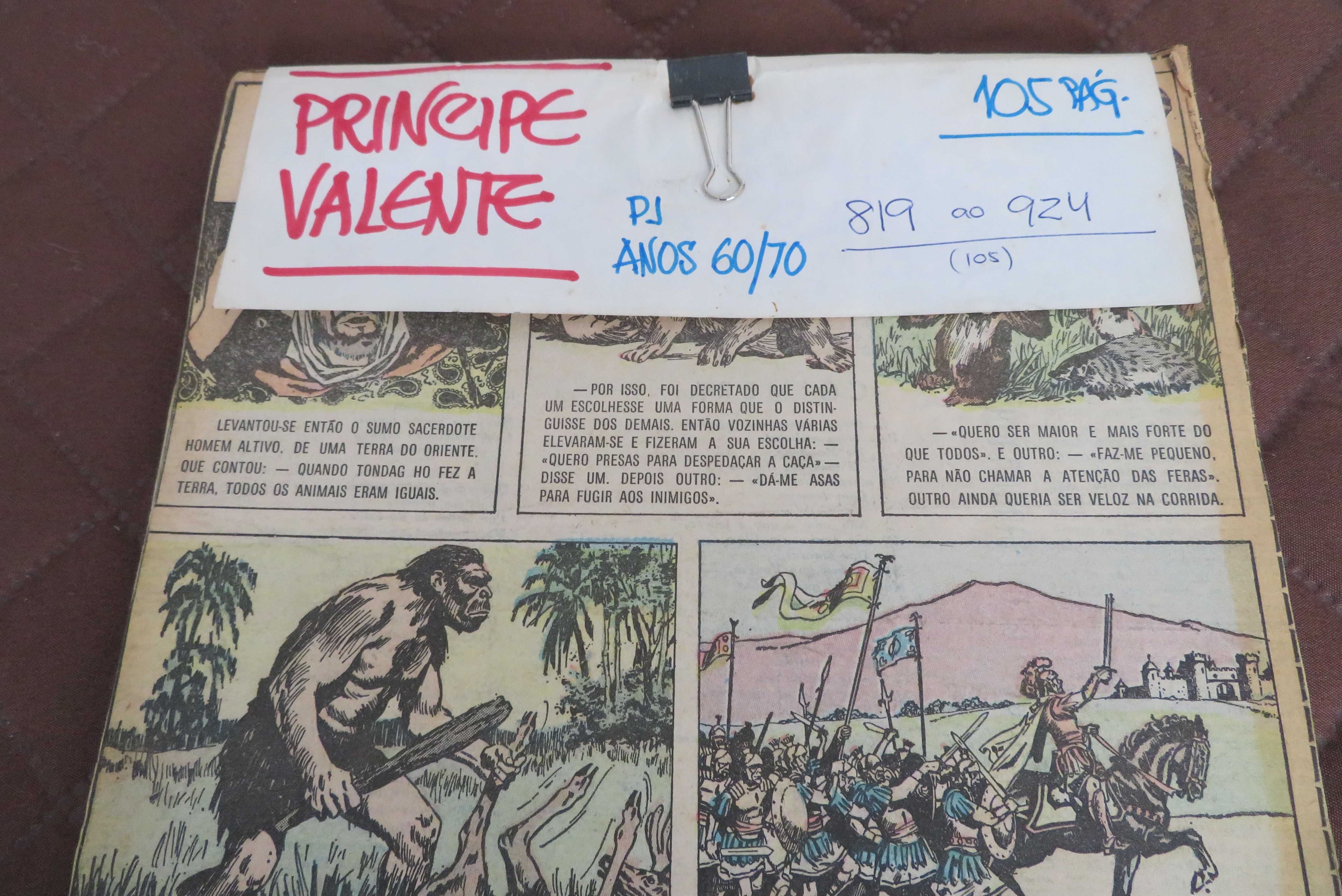 BD - Principe VALENTE/Páginas do Jornal PJ (Anos 60 / 70) - com OFERTA