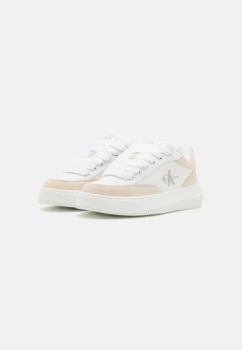 Calvin Klein 39 Sneakersy Niskie White/Beige J27518