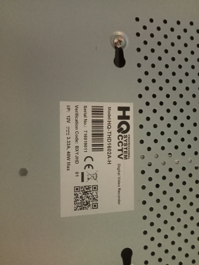 Zestaw Rejestrator kamera 16konałowt HQ System CCTV