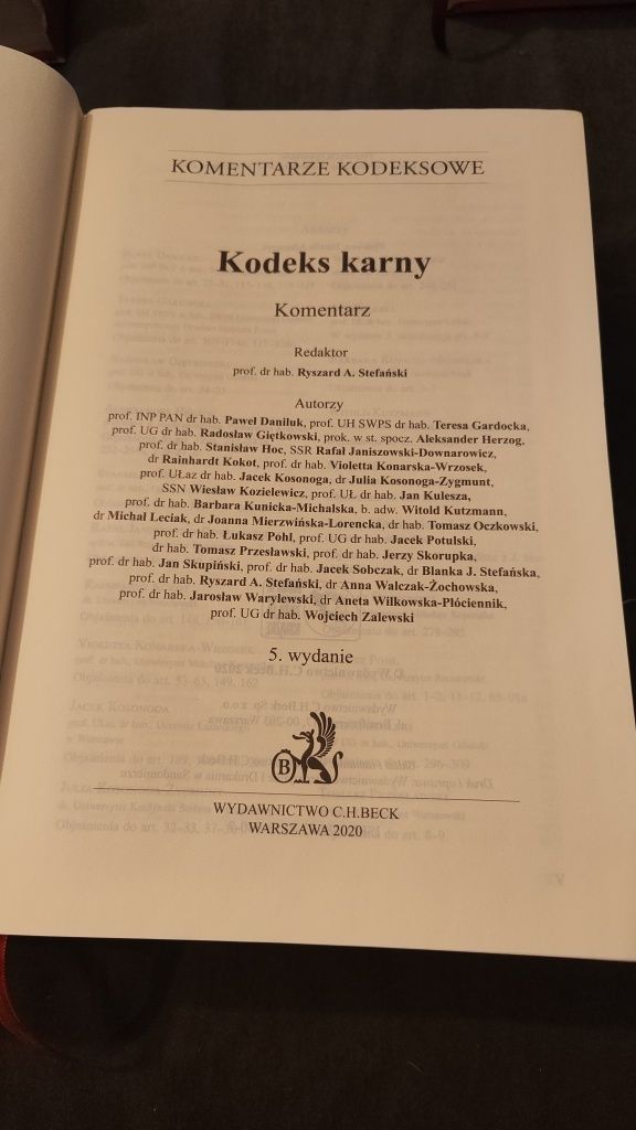 Komentarz Kodeks Karny R. Stefański